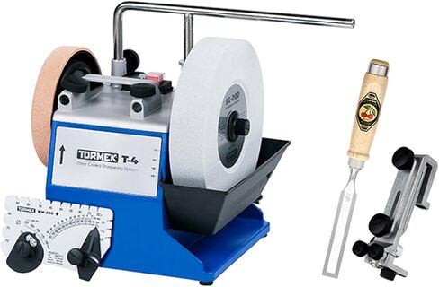 TORMEK T -4 Original + SE -77 Square Edge Jig + Kirschen chisel - نظام شحذ مبرد الماء لأدوات الحافة - الإصدار الأمريكي - كتيب إنجليزي in Kuwait