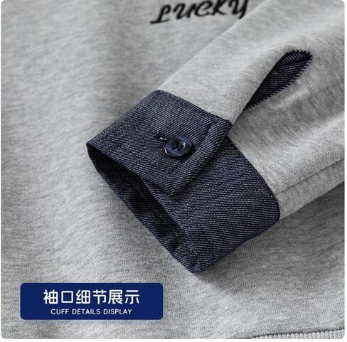 Irsutey Toddler Little Boy Spring Autumn Lapel Long Sleeve Splicing Casual Fake (Gray,18 Months) in Saudi Arabia