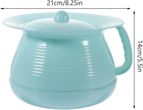 Chamber Pot Urinal Bottles Urine Pot Potty Pee Bucket Bedside Urinal with Lids Portable Toilet Spittoon for Home Hospital Adults Elderly Pregnant Car Travel Use Random Color in Saudi Arabia