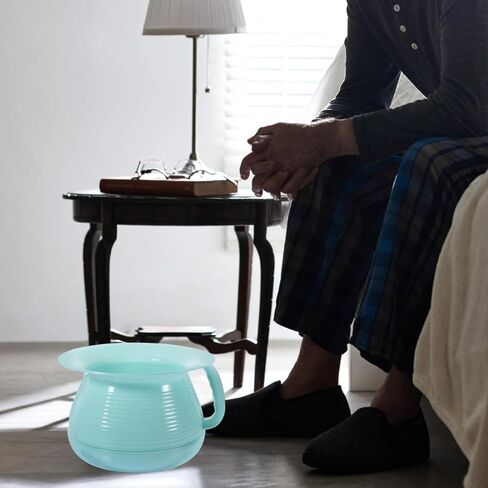 Chamber Pot Urinal Bottles Urine Pot Potty Pee Bucket Bedside Urinal with Lids Portable Toilet Spittoon for Home Hospital Adults Elderly Pregnant Car Travel Use Random Color in Saudi Arabia