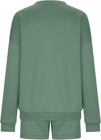 مجموعات صالة للنساء شورتات عرق من قطعتين مجموعة من النوع الثقيل متطابق مع الجيوب التي تسقط ملابس الأزياء in Kuwait