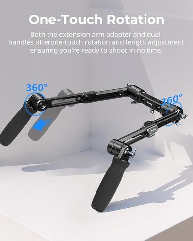 صغار صفيحة الكتف السريعة لفرقة الكتف Sony FCT-14 محول ثلاثي القوائم + مقبض مزدوج للكتف لقضبان LWS 15 ملم in Saudi Arabia