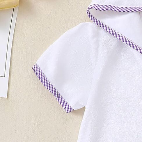 طفل صغير للسباحة تغطية Terry Cloth Cute Bowknot مطرزة على السوستة مقنع in Kuwait