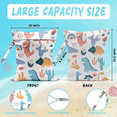Wet Bag for Baby Swimsuit Kids Wet Dry Bag for Breast Pump Parts Diaper Bag Toiletries Daycare Organizer Beach Vacation Essentials Pink Silly Goose Plaid Travel Laundry Bags in Saudi Arabia