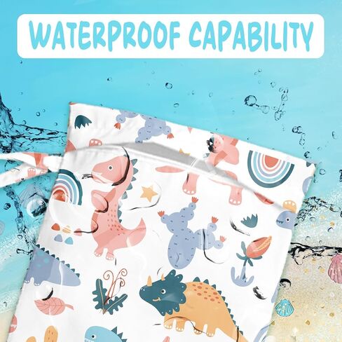 Wet Bag for Baby Swimsuit Kids Wet Dry Bag for Breast Pump Parts Diaper Bag Toiletries Daycare Organizer Beach Vacation Essentials Pink Silly Goose Plaid Travel Laundry Bags in Saudi Arabia