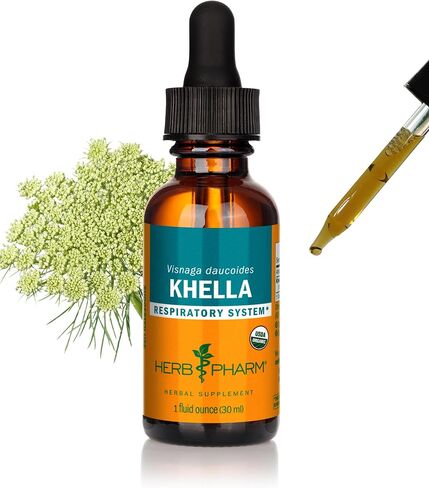 مستخلص سائل Herb Pharm Khella لدعم الجهاز التنفسي - 4 أونصة in Saudi Arabia