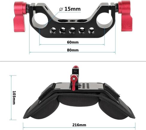 للكايولين DSLR الثابتة الكتف جبل منصة الكتف الكتف مثبت الكتف الدعم الكتف الحفارة الكاميرا في الفيديو كاميرا كاميرا الفيديو (K0467) in Kuwait