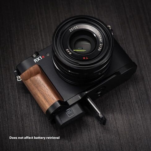 Wood Hand Grip L Plate Aluminum Alloy Base for RX1R3 RX1R III Camera (Black Aluminum) in Saudi Arabia