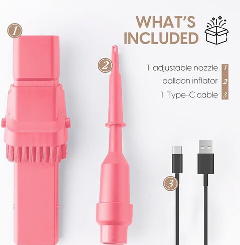 Starument Handheld Vacuum Cleaner - Cordless Vacuum Cleaner for Cleaning Dust, Dirt, Pet Hair Suction - Compact, Rechargeable & Wireless Device for Home, Office, Car - USB-C Cable, Crevice Suction in Saudi Arabia