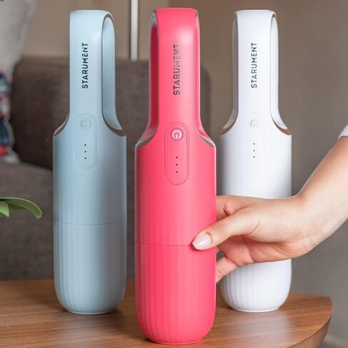 Starument Handheld Vacuum Cleaner - Cordless Vacuum Cleaner for Cleaning Dust, Dirt, Pet Hair Suction - Compact, Rechargeable & Wireless Device for Home, Office, Car - USB-C Cable, Crevice Suction in Saudi Arabia