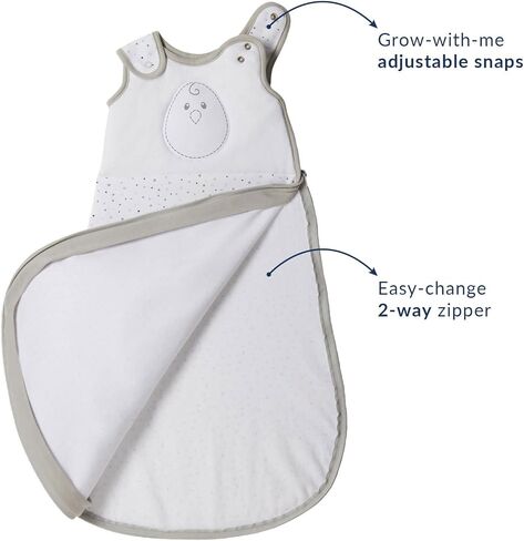 متداخل بين Zen Sack® Classic | كيس نوم الرضع | طفل 6-15 م | TOG 0.5 | القطن 100 ٪ | يخفف الانتقال بعد قماط | يساعد التنظيم الذاتي | سحاب 2 اتجاه | آلة قابلة للغسل in Kuwait