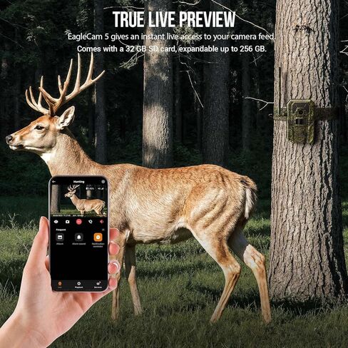 4G Cellular Trail Camera 2K Video Audible Video 0.3S Trigger 940nm لا Glow IR Light Vision Hunting Essentials IP66 الاستخدام الفوري مع ذاكرة 32 جيجابايت 13000 مللي أمبير لوحة الطاقة الشمسية المضادة للسرقة in Kuwait
