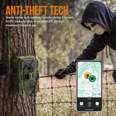 4G Cellular Trail Camera 2K Video Audible Video 0.3S Trigger 940nm لا Glow IR Light Vision Hunting Essentials IP66 الاستخدام الفوري مع ذاكرة 32 جيجابايت 13000 مللي أمبير لوحة الطاقة الشمسية المضادة للسرقة in Kuwait