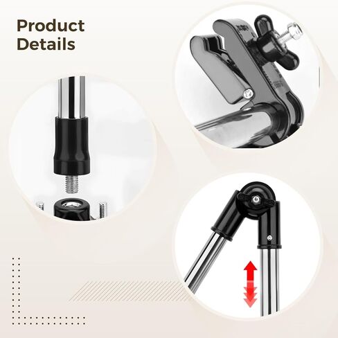 Homaisson دراجة Quick Phreess Mybrella حامل B-type ، أسود قابل للطي ، 360 درجة + 180 درجة ، يشمل مفتاح الربط ، مثالي للعربة والدراجة والدراجة الكهربائية in Saudi Arabia