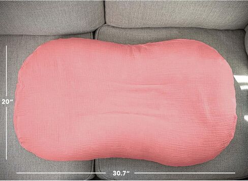 Mi Flor Muslin Baby Cover 30.7 "x20"-Snug Fit for Snuggle Me Organic Insant Conger-Fultra Soft و Breatable و CPC معتمد وغير معتمد in Kuwait