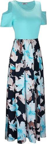 Wordword Women’s 2025 Summer Maxi Long Dresses Sundress بارد مع الجيب in Saudi Arabia