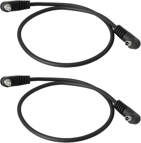 2pcs 3.5mm Plug to Male Flash PC Sync Cord Cable 30CM for Studio Photography in Saudi Arabia