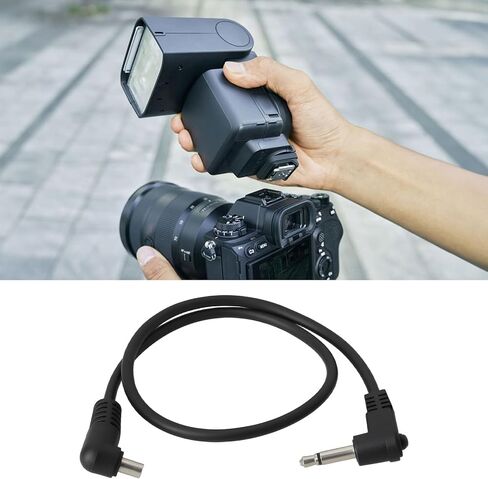 2pcs 3.5mm Plug to Male Flash PC Sync Cord Cable 30CM for Studio Photography in Saudi Arabia