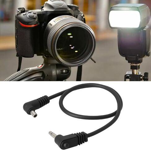 2pcs 3.5mm Plug to Male Flash PC Sync Cord Cable 30CM for Studio Photography in Saudi Arabia