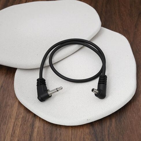 2pcs 3.5mm Plug to Male Flash PC Sync Cord Cable 30CM for Studio Photography in Saudi Arabia