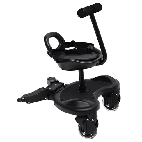 2 in 1 Universal Stroller Board with Saddle Seat and Standing Platform, Child Rider Stroller Attachment, Stroller Standing Board, Holds Children Up to 55lbs 2 to 6 Years in Kuwait