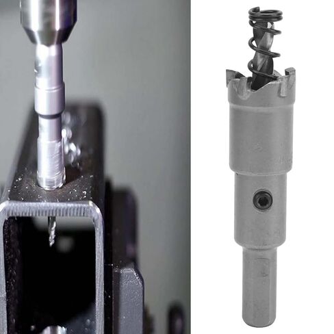 Cemented Carbide Hole Saw Cutter, Hard Alloy Drill Bit Opener, Electrician Hole Cutters for Metal Plate with Spring and Hex Wrench (φ27mm) in Kuwait