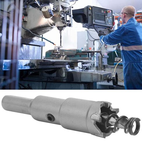 Cemented Carbide Hole Saw Cutter, Hard Alloy Drill Bit Opener, Electrician Hole Cutters for Metal Plate with Spring and Hex Wrench (φ27mm) in Kuwait