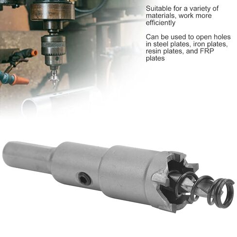 Cemented Carbide Hole Saw Cutter, Hard Alloy Drill Bit Opener, Electrician Hole Cutters for Metal Plate with Spring and Hex Wrench (φ27mm) in Kuwait