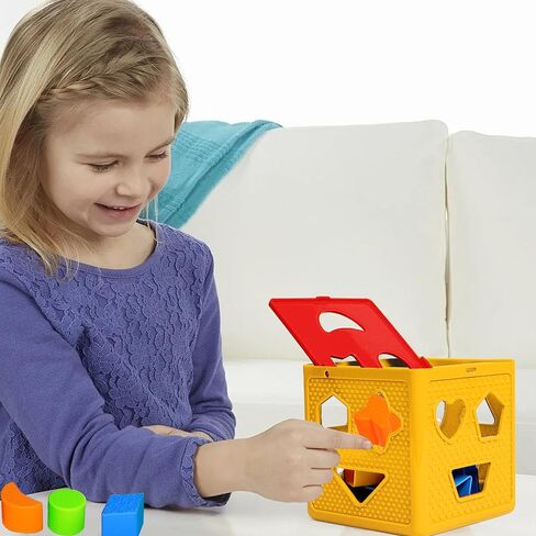 ألعاب التعلم الصغيرة لخزف الصغار - 19 PCS Classic Kids Toys Colls للأطفال الصغار 1-3 ، والتعرف على الألوان ، والفرز والمطابقة مكعب النشاط لألعاب الأطفال in Kuwait