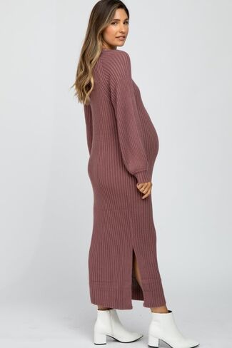 Pinkblush Side Slit Maternity Maxi Dress in Saudi Arabia