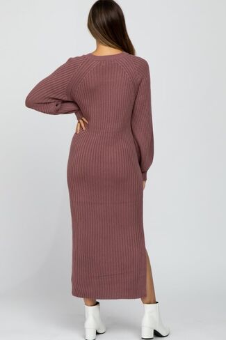 Pinkblush Side Slit Maternity Maxi Dress in Saudi Arabia