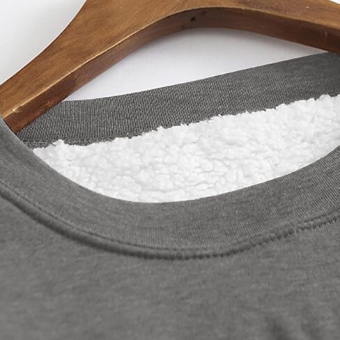 No,I'm not Cold Me Fleece Sweatshirts for Women Winter Warm Sherpa Lined Crewneck Pullover Loungewear Tunic Tops in Kuwait