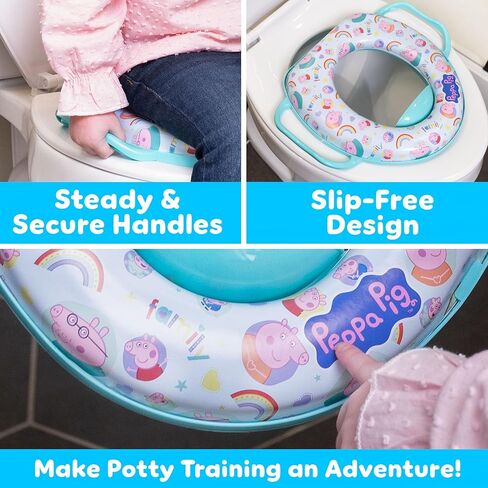 Peppa Pig Soft Potty Potty Poalet Set ، تدريب قعادة الطفل ، آمن وسهل التنظيف in Saudi Arabia