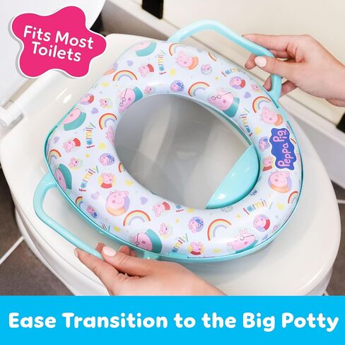 Peppa Pig Soft Potty Potty Poalet Set ، تدريب قعادة الطفل ، آمن وسهل التنظيف in Saudi Arabia