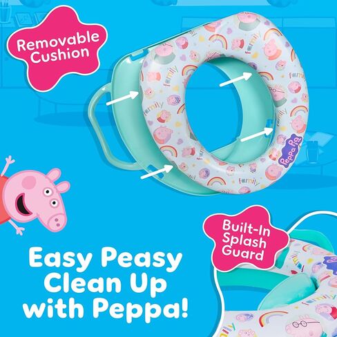 Peppa Pig Soft Potty Potty Poalet Set ، تدريب قعادة الطفل ، آمن وسهل التنظيف in Saudi Arabia