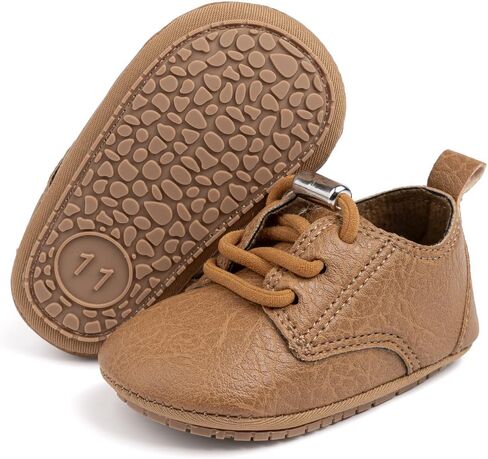 Lonsoen Baby Oxford Dress Shoes Infant Toddler Wingtip Crib أحذية المشي الأولى in Kuwait