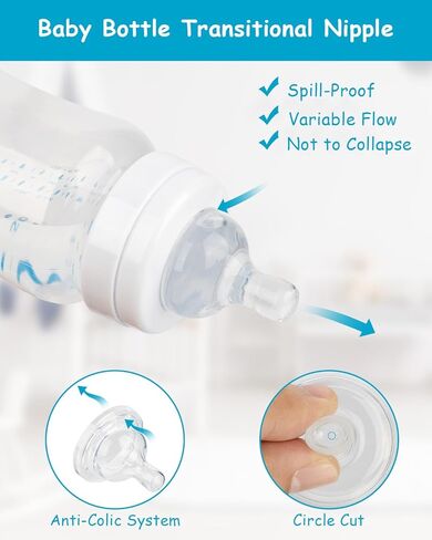 حلمة السيليكون لزجاجات الأطفال المضادة للدورة في Philips ، تدفق 1 ، 1 م+، تدفق بطيء ، 4 عدد in Kuwait
