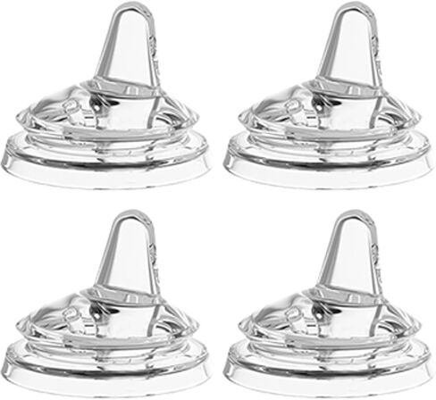 Sippy Spout Nipples for Philips Avent Natural Baby Bottles – Soft Silicone Trainer Nipple for 6M+ Babies, BPA-Free, Spill-Resistant, Pack of 4 in Saudi Arabia