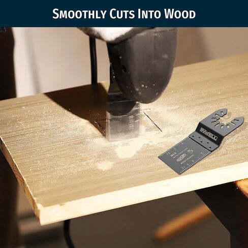 3pcs Titanium Oscillating Tool Saw Blades, Quick Release for Cutting Construction Wood, Plastic, and Metal. Compatible with Dewalt, Bosch, Milwaukee, Ryobi, and More! in Saudi Arabia