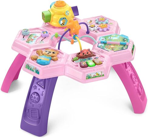 Vtech Buzz وتعلم طاولة النشاط مع سبع مناطق لعب تفاعلية ، وردي in Kuwait