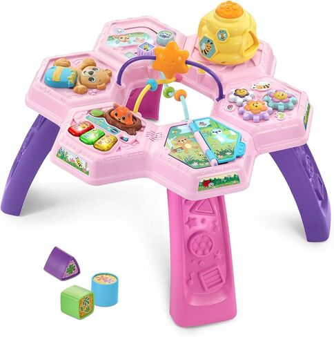Vtech Buzz وتعلم طاولة النشاط مع سبع مناطق لعب تفاعلية ، وردي in Kuwait