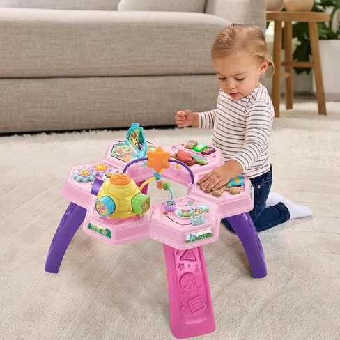 Vtech Buzz وتعلم طاولة النشاط مع سبع مناطق لعب تفاعلية ، وردي in Kuwait