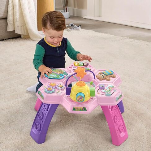 Vtech Buzz وتعلم طاولة النشاط مع سبع مناطق لعب تفاعلية ، وردي in Kuwait