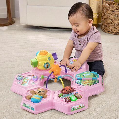 Vtech Buzz وتعلم طاولة النشاط مع سبع مناطق لعب تفاعلية ، وردي in Kuwait