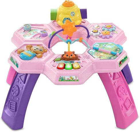 Vtech Buzz وتعلم طاولة النشاط مع سبع مناطق لعب تفاعلية ، وردي in Kuwait