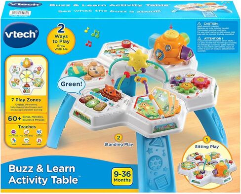 Vtech Buzz وتعلم طاولة النشاط مع سبع مناطق لعب تفاعلية ، وردي in Kuwait