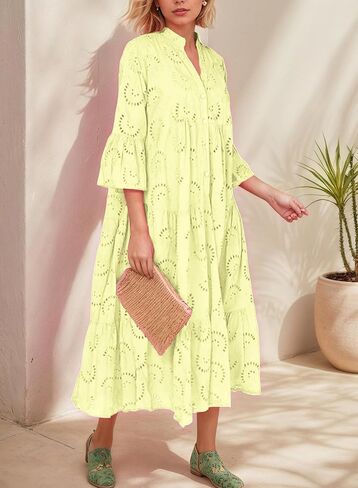 النساء العيش الطويل المتقدم للسيدات ثاتير مزدوج الفساتين الفضفاضة in Kuwait