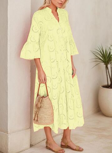 النساء العيش الطويل المتقدم للسيدات ثاتير مزدوج الفساتين الفضفاضة in Kuwait