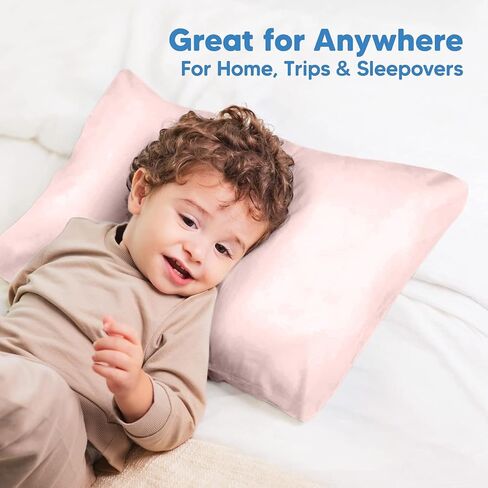 Comfort Beddings Pack of 2 Youth Pillowcases 16x22 Premium 100% Cotton Blend Blush Pink Youth Pillow Case Zipper Closure, Super Soft and Cozy Youth Pillow Covers (Size-16x22, Blush Pink) in Saudi Arabia