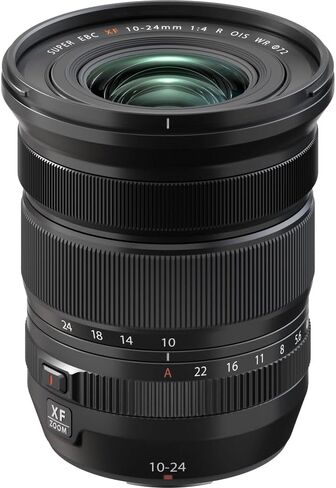 FUJIFILM XF 10-24mm f/4 R OIS WR Lens Bundle with Soft Lens Case + 32GB Memory Card + Professional MC 3 Piece Filter Kit, 77mm UV/CPL/F + More in Saudi Arabia